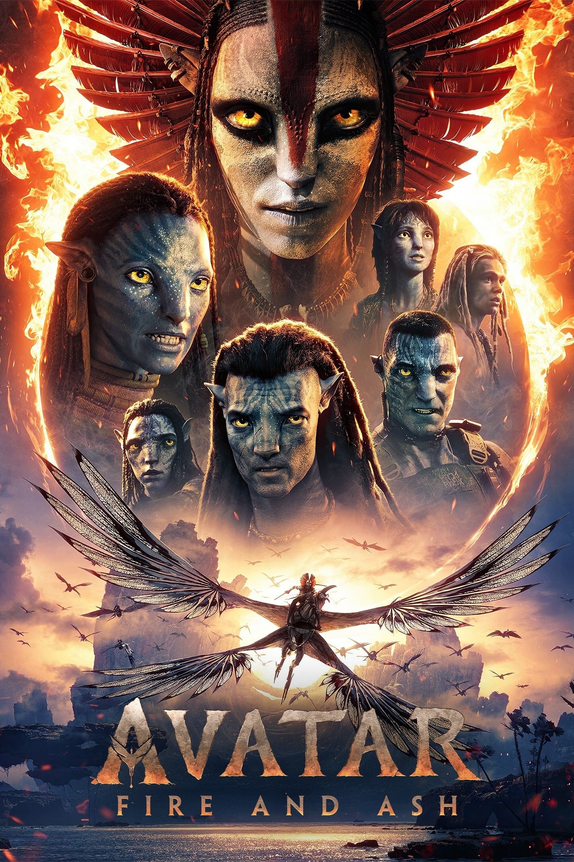 Avatar: Fire and Ash Hindi Dubbed Movie Poster (2025)
